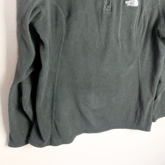 The North Face Womens Black Quarter Zip Fleece Jacket Large - Picture 4 of 9